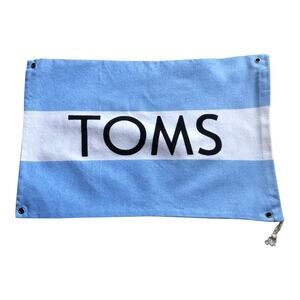 TOMS Drawstring Dust Bag Purse Handbag Shoes Storage Cover 9"x 14" Preowned